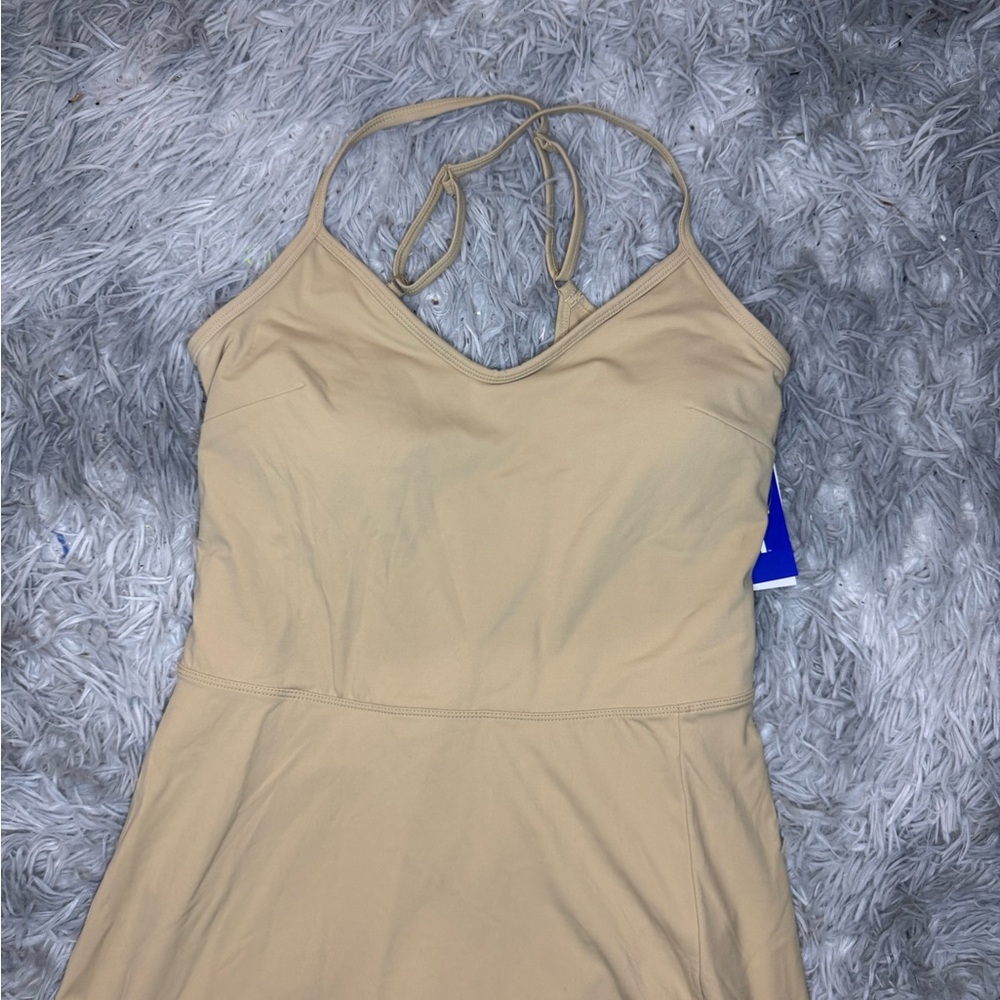 JoyLab Active Mini Dress With Built in Shorts - Tan Size Medium NWT - Picture 2 of 6